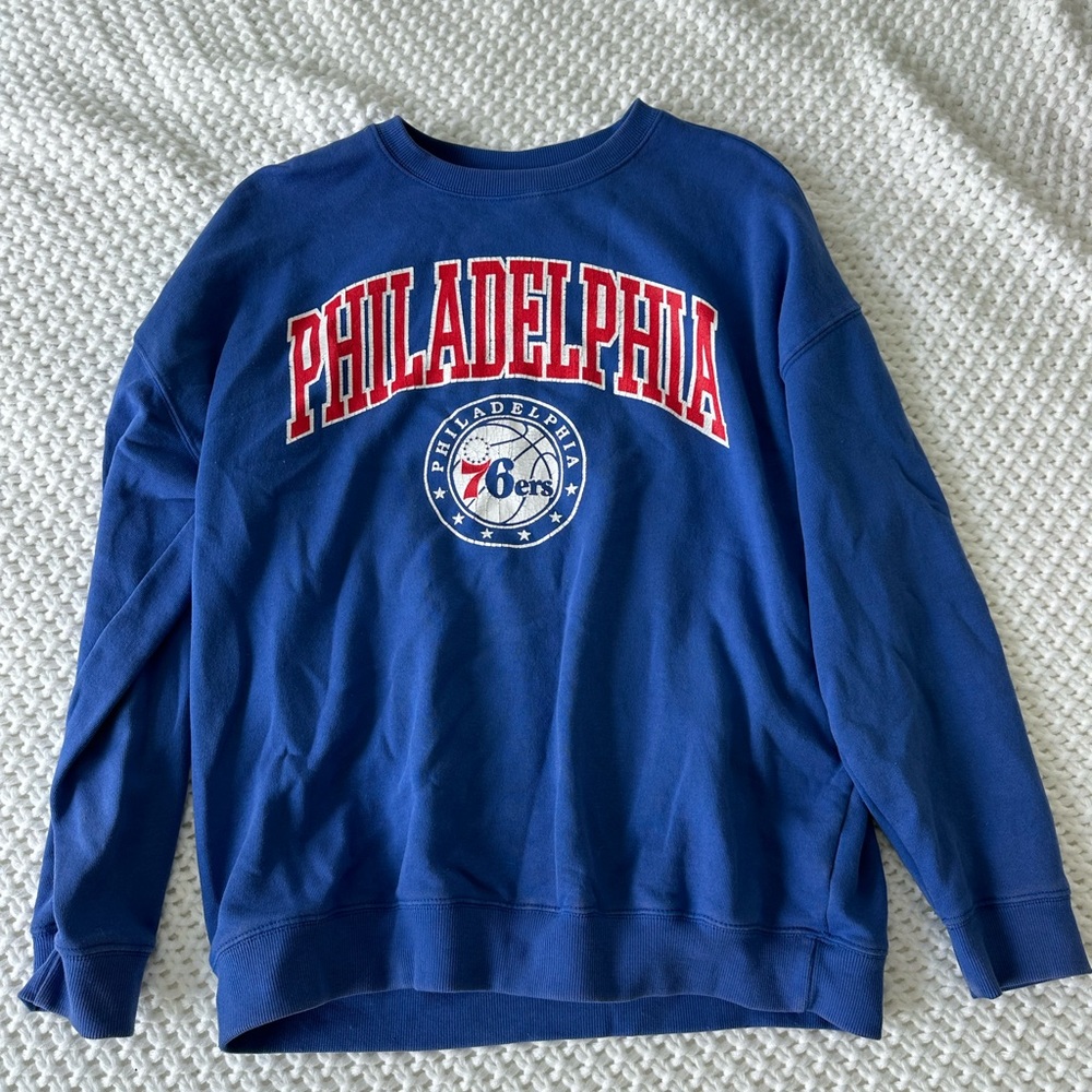 76ers crewneck sweatshirt
